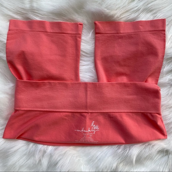 NWT FREE PEOPLE Intimately Size XS/S Seamless Biker Shorts Coral Peach - Picture 6 of 9